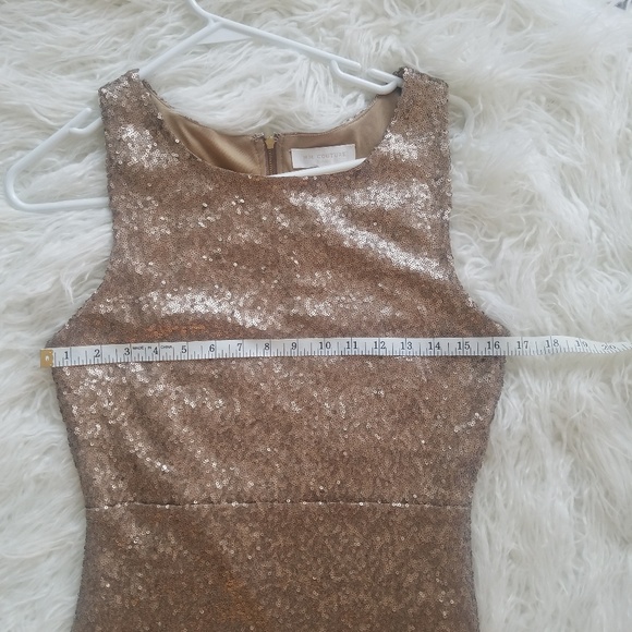 Gold sequin M M couture dress - Picture 4 of 6